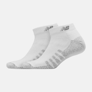 Calcetines New Balance Coolmax Low Cut 2 Pack Hombre Blancas | EC 1271MA