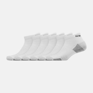 Calcetines New Balance Cushioned Tab 6 Pack Hombre Blancas | EC 1279IS