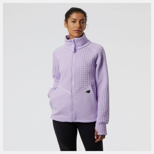 Chaquetas New Balance Heatloft Athletic Mujer Moradas | EC 2066GL