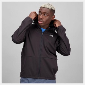 Chaquetas New Balance Impact Run Water Defy Hombre Negras | EC 1357IS