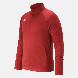 Chaquetas New Balance Knit Training Hombre Rojas | EC 1358OR