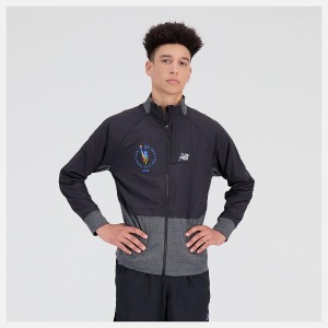 Chaquetas New Balance NYC Marathon Heat Grid Hombre Negras | EC 1363FM