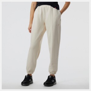 Pantalon New Balance Athletics Nature State French Terry Sweatpant Mujer Blancas | EC 2093HK