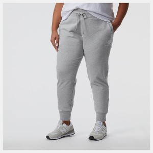 Pantalon New Balance Essentials French Terry Sweatpant Mujer Gris | EC 2095KI