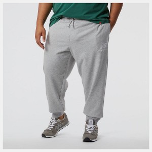 Pantalon New Balance Essentials Stacked Logo Sweatpant Hombre Gris | EC 1393KI