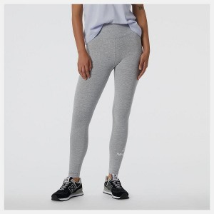 Pantalon New Balance Essentials Stacked Legging Mujer Gris | EC 2098XF