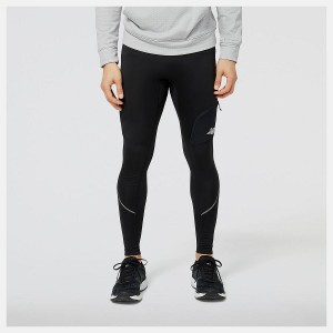 Pantalon New Balance Impact Run Heat Tight Hombre Negras | EC 1397CE