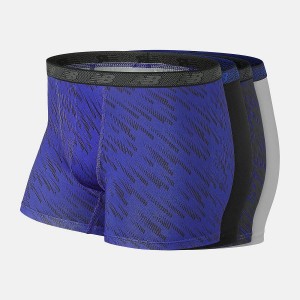 Ropa Interior New Balance Boys Performance Boxer Brief 4 Pack Niños Negras Azules | EC 1033CE