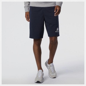 Short New Balance Essentials Stacked Logo Hombre Negras | EC 1426NB