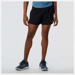 Short New Balance Impact Run 5 Inch Hombre Negras | EC 1431RW