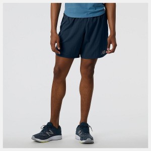 Short New Balance Impact Run 7 Inch Hombre Negras | EC 1433YU
