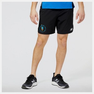 Short New Balance NYC Marathon Impact Run 7 Inch Hombre Negras | EC 1438AP