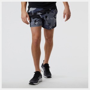 Short New Balance Printed Accelerate 5 inch Hombre Camuflaje | EC 1443HK