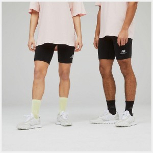 Short New Balance Uni-ssentials Cotton Legging Hombre Negras | EC 1462OR
