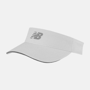 Sombreros New Balance Performance Visor Hombre Blancas | EC 1239ZG