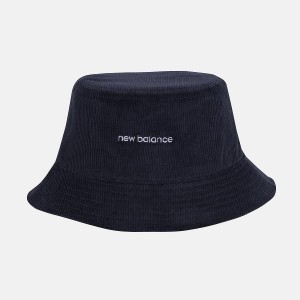Sombreros New Balance Washed Corduroy Bucket Hombre Negras | EC 1248EX