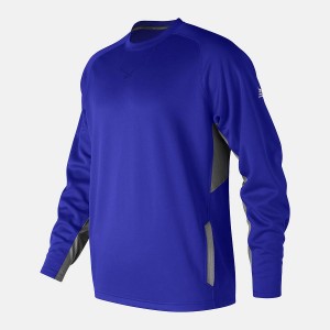 Sudadera con Capucha New Balance Baseball Pullover 2.0 Hombre Azules | EC 1312GL