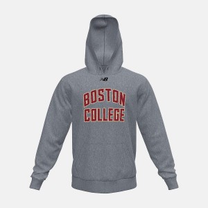 Sudadera con Capucha New Balance Fleece (Boston College) Hombre Gris Oscuro | EC 1324QZ
