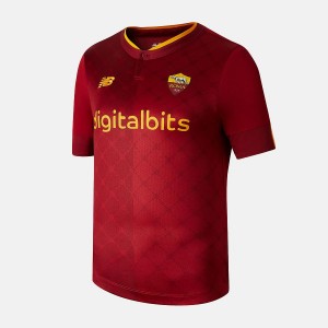 Tops New Balance AS Roma Home Elite Sleeve Jersey Hombre Rojas | EC 1470JJ