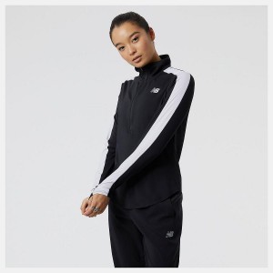 Tops New Balance Accelerate Half Zip Mujer Negras | EC 2174LH