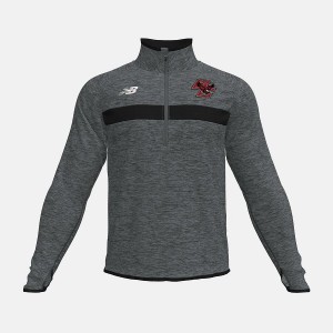 Tops New Balance Athletics Half Zip(Boston College) Hombre Gris Oscuro | EC 1480QZ