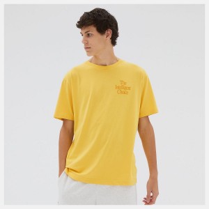 Tops New Balance Athletics Intelligent Choice Hombre Amarillo | EC 1481WY