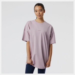 Tops New Balance Athletics Nature State Sleeve Mujer Rosas | EC 2180NB