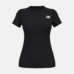 Tops New Balance Baselayer Sleeve Mujer Negras | EC 2259MA