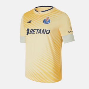 Tops New Balance FC Porto Away Sleeve Jersey Hombre Amarillo | EC 1509RW