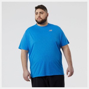 Tops New Balance Impact Run Sleeve Hombre Azules | EC 1519FM