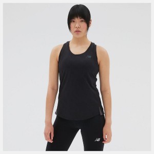 Tops New Balance Q Speed Jacquard Tank Mujer Negras | EC 2233MA