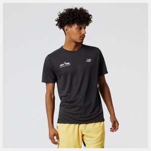 Tops New Balance Run For Life Impact Run Sleeve Hombre Negras | EC 1571FM