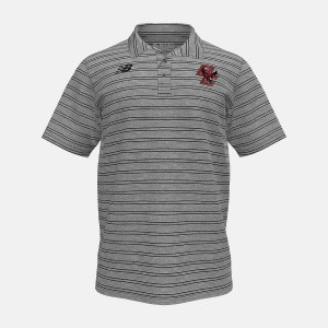 Tops New Balance Stripe Polo(Boston College) Hombre Plateadas | EC 1578XF