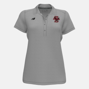 Tops New Balance Tech Polo(Boston College) Mujer Plateadas | EC 2251KI