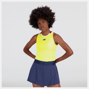 Tops New Balance Tournament Tank Mujer Amarillo | EC 2253ZG