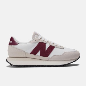 Zapatillas Lifestyle New Balance 237 Mujer Blancas Rojas | EC 2265YU
