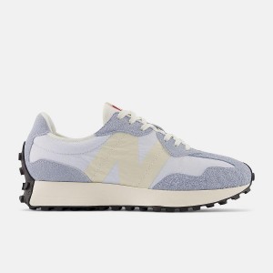 Zapatillas Lifestyle New Balance 327 Hombre Blancas Plateadas | EC 1610QZ