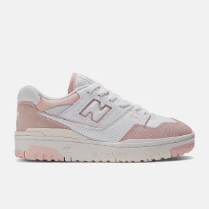 Zapatillas Lifestyle New Balance 550 Mujer Blancas Rosas | EC 2277KI