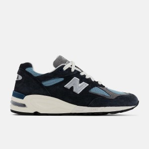 Zapatillas Lifestyle New Balance Made in USA 990v2 Hombre Negras Azules | EC 1689WY