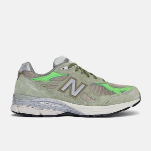 Zapatillas Lifestyle New Balance Patta x MADE in USA 990v3 Mujer Verde Oliva | EC 2321TV
