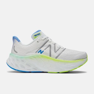 Zapatillas Para Caminar New Balance Fresh Foam X More v4 Mujer Blancas Verde | EC 2434CE