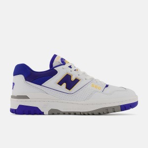 Zapatillas de Baloncesto New Balance 550 Hombre Blancas Moradas | EC 1850UT