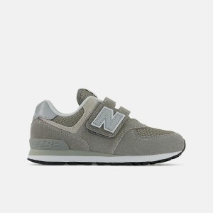 Zapatos New Balance 574 Core Hook & Loop Niños Gris Oscuro | EC 1130GL