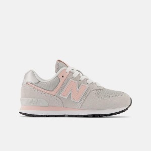 Zapatos New Balance 574 Core Niños Gris Rosas Claro | EC 1127SO