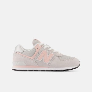 Zapatos New Balance 574 Core Niños Gris Rosas Claro | EC 1067RW