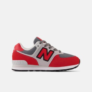 Zapatos New Balance 574 Niños Rojas Gris | EC 1115MA
