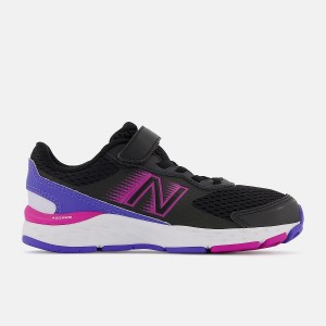 Zapatos New Balance 680v6 Bungee Niños Negras Azules | EC 1071IS