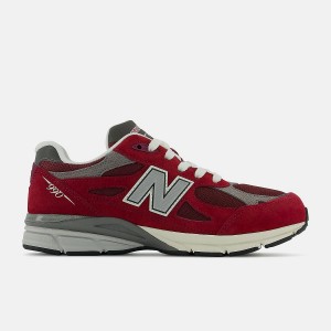 Zapatos New Balance 990v3 Niños Rojas Gris | EC 1076DN