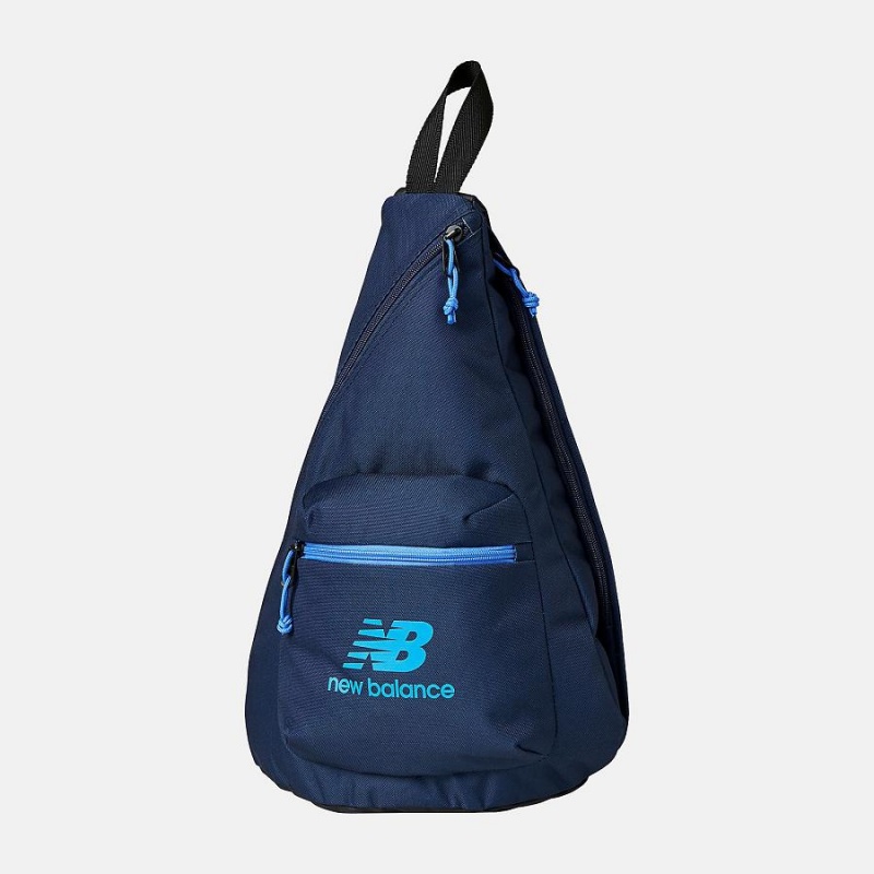 Bolsas New Balance Athletics Large Sling Hombre Azules | EC 1191BC