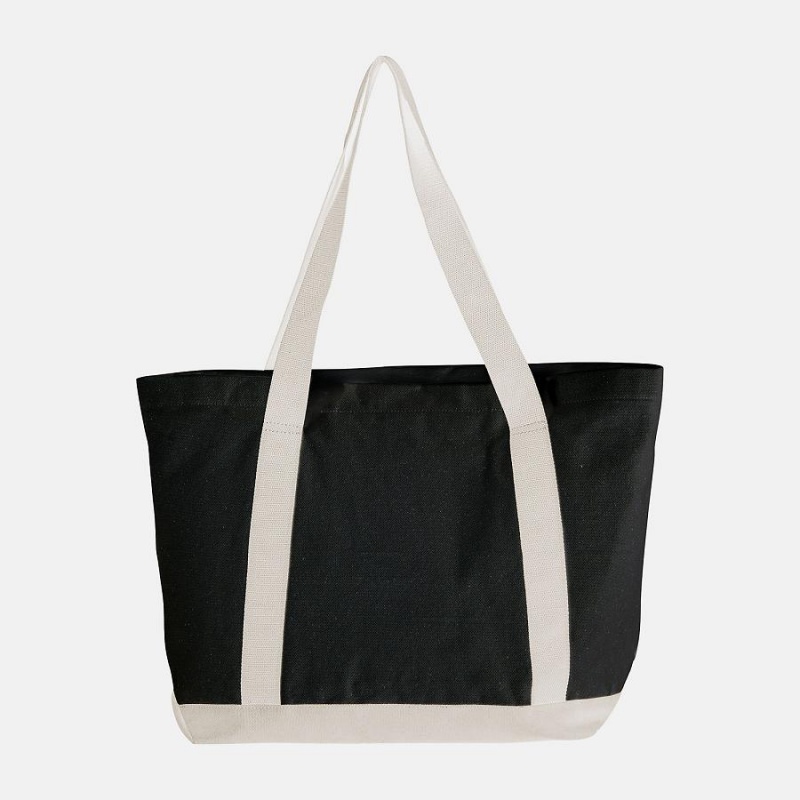 Bolsas New Balance Mono Canvas Tote Niños Negras Blancas | EC 1012QZ